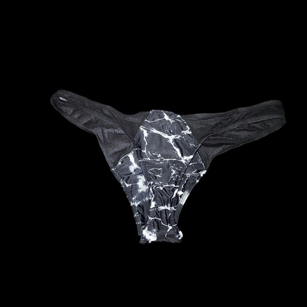 Nwt Black Tie Dye Brazillian Bikini Bottoms
